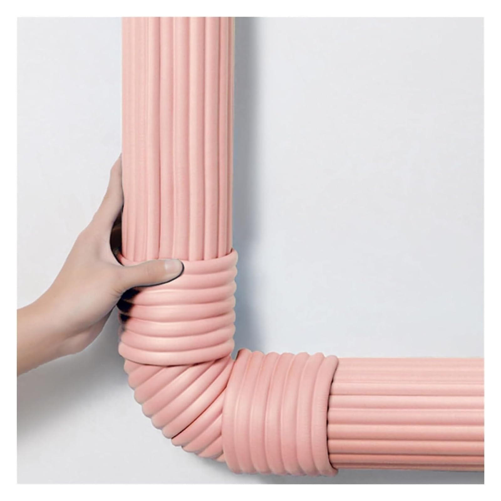 Tiras de Seguridad de Espuma, Tira de protección de Bordes de 8 cm de Ancho, Protector de Esquinas anticolisión Autoadhesivo, Parachoques para Muebles, Chimenea, Escritorio, encimera, Rosa,