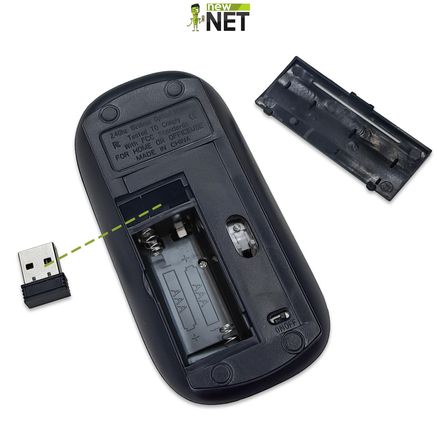Kit Wireless USB Tastiera e Mouse, soluzione pratica per una postazione singola domestica o da ufficio, con periferiche leggere e facili da installare per un setup immediato