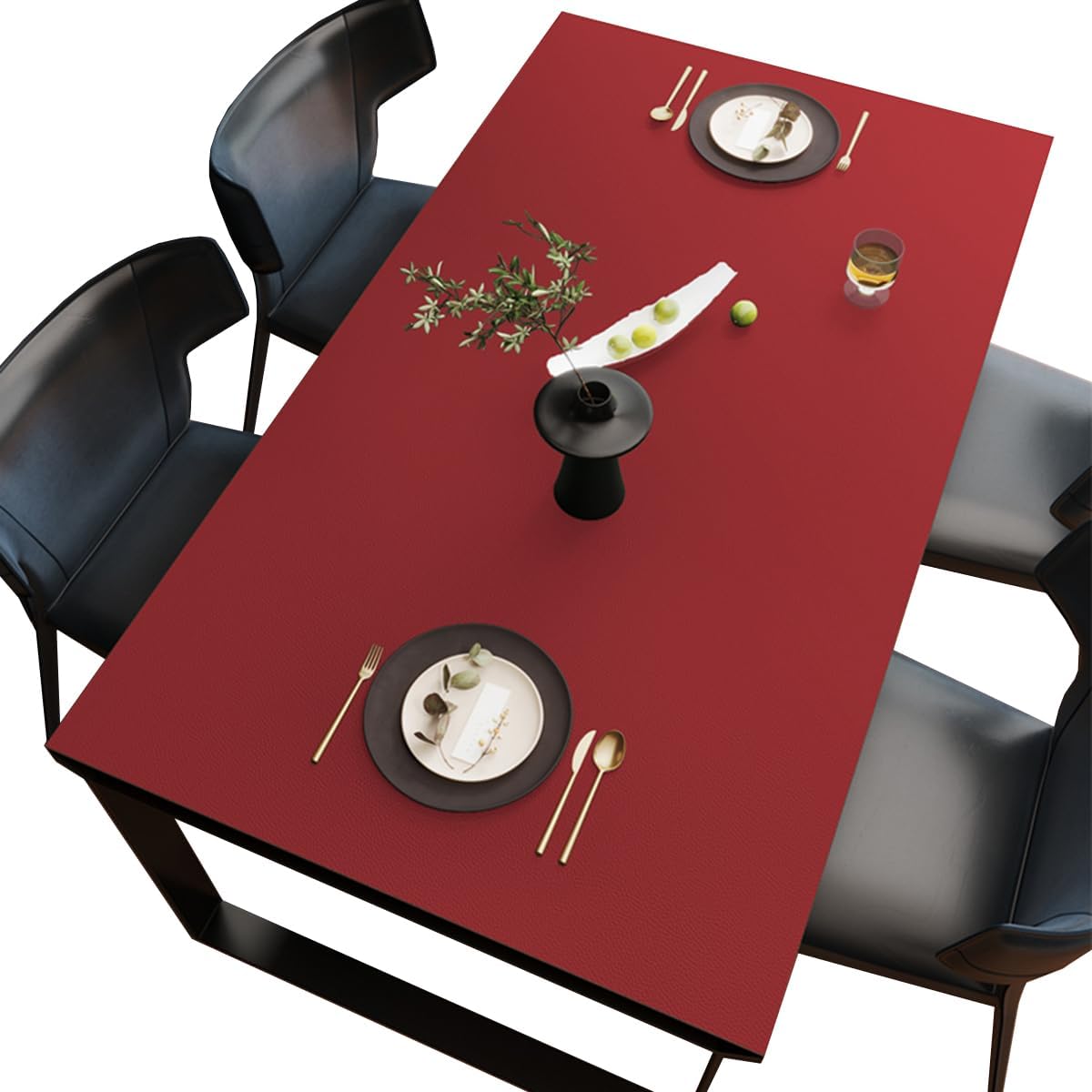 BHOMTY PU Tablecloths, Table Film, Multifunctional Table Mat