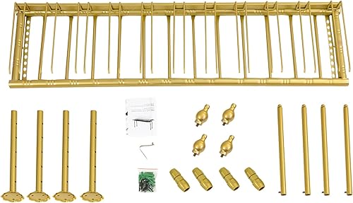 Miniatura 9 de Estante vintage para copas de vino, altura ajustable de 13.77 a 21.65 pulgadas, para colgar en el techo, soporte para botellas de vino, estante