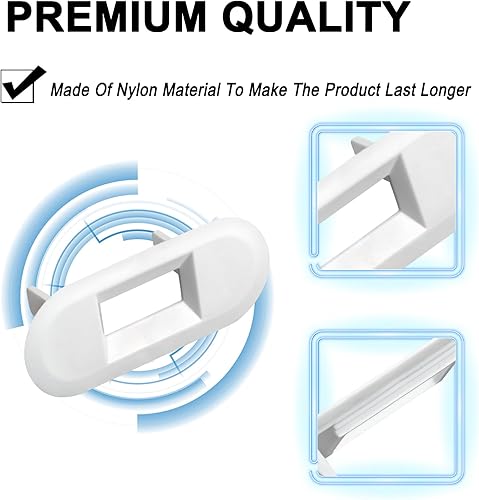 Miniatura 5 de WH01X24381 Bloqueo de tapa de arandela, compatible con interruptor de bloqueo de tapa de lavadora superior y Hotpoint, bisel de bloqueo de tapa de