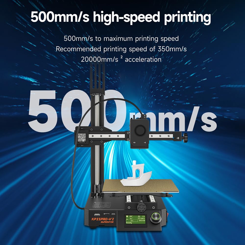 Amazon | 3Dプリンタ、ERYUE KP3S PRO V2 3D プリンタ 500mm/s オール  
