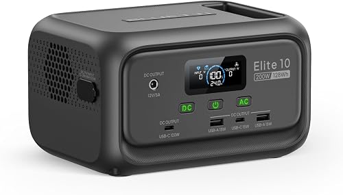 BLUETTI Elite 10 128Wh & 200W Prise CA Générateur Électri…