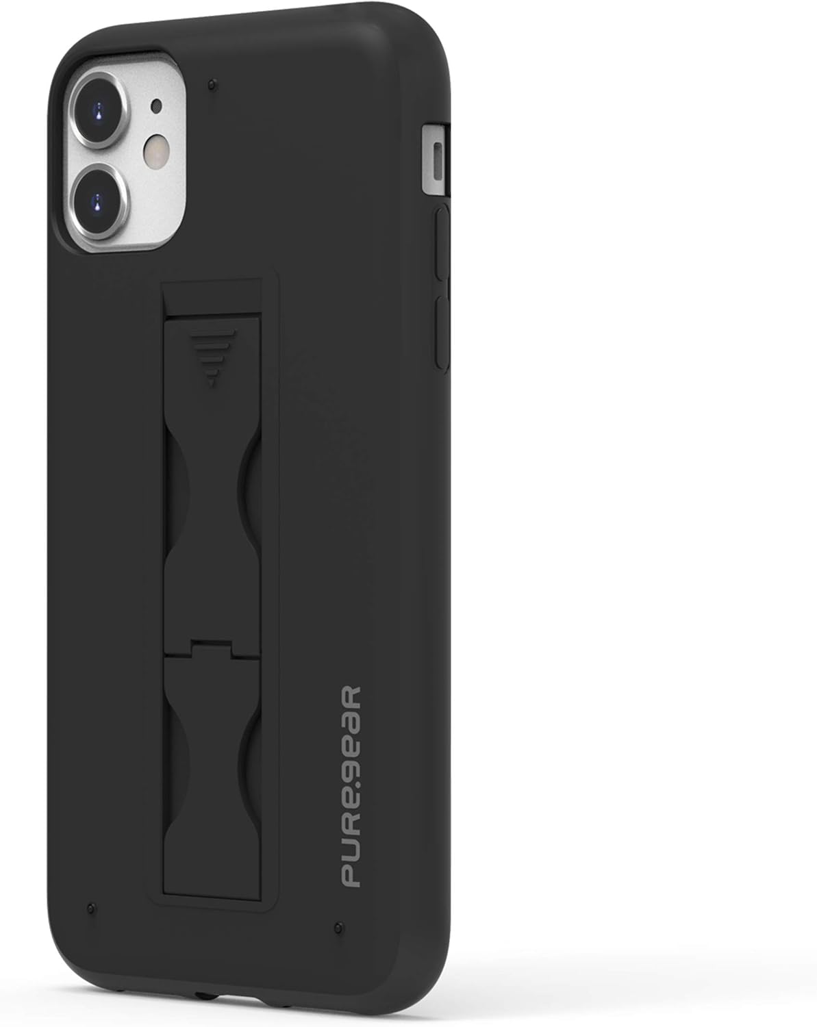 Holiday Deals 🛒 PureGear SlimStik Built-in Kickstand Case for Apple iPhone 11, Supports Wireless Charging, Functional Grip, Ultra Slim Protective iPhone 11 Case with Lifetime Replacement Coverage (Black)