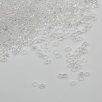 Vista 16 de Cuentas negras de tamaño 8/0 para manualidades, cuentas de semillas de vidrio de 0.118 pulgadas para fabricación de joyas