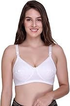 SONA Women's Cotton Feeding Bra Full Cup Non Padded Breastfeeding Bra - Nursing Bra - Maternity Bra - Seamless Bra (Pack of 1)