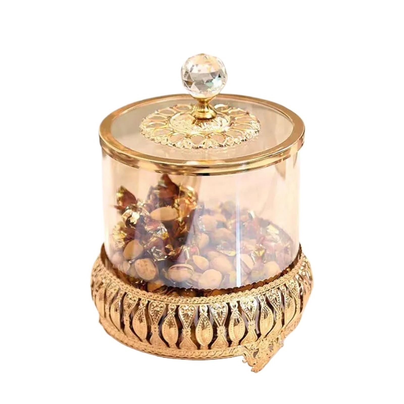 Tarro De Caramelo Tarro de Cristal for Dulces, Lujoso Tarro de Almacenamiento de Alimentos, tarros Dulces for decoración de Galletas, 1 Uds. para Bodas Caramelos(13 * 22cm)