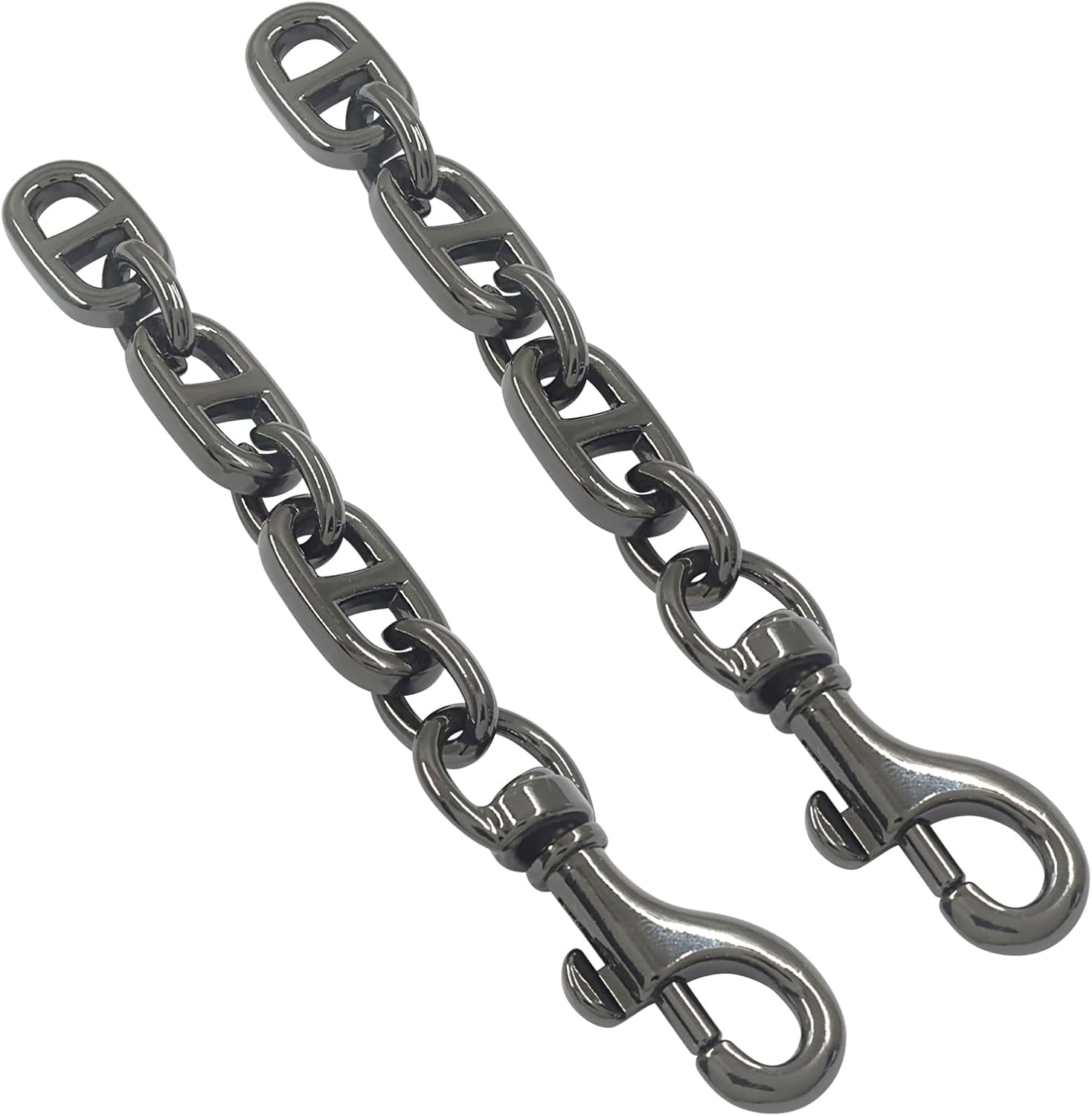 Zorveiio 2Pcs Purse Strap Extender Chain, Gunmetal