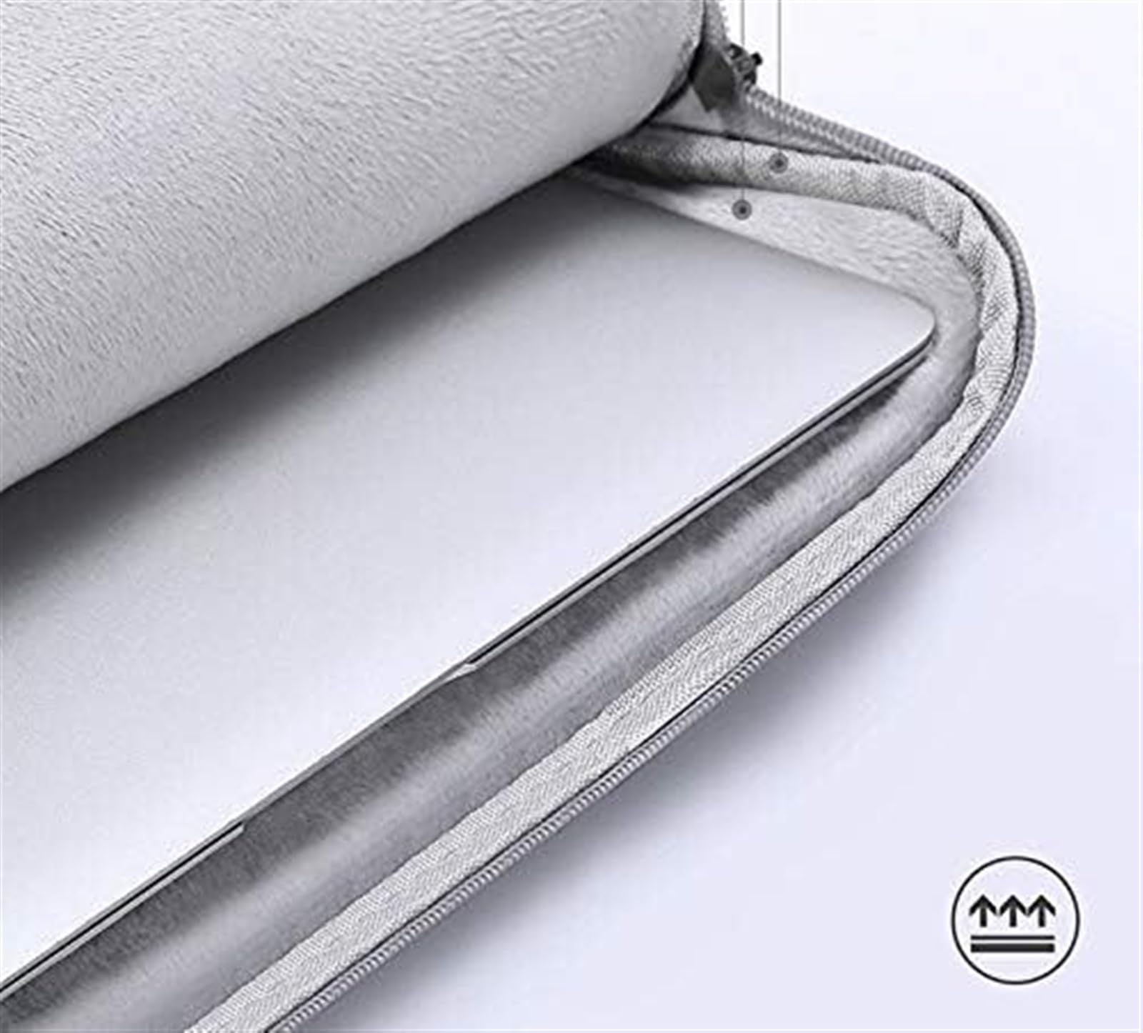 Zaino Porta Pc Viaggio Custodia per Laptop, Borsa per Laptop per Custodia per Computer Notebook, Valigetta per Borsa per Notebook Borsa Porta Pc(Gray,15.6")