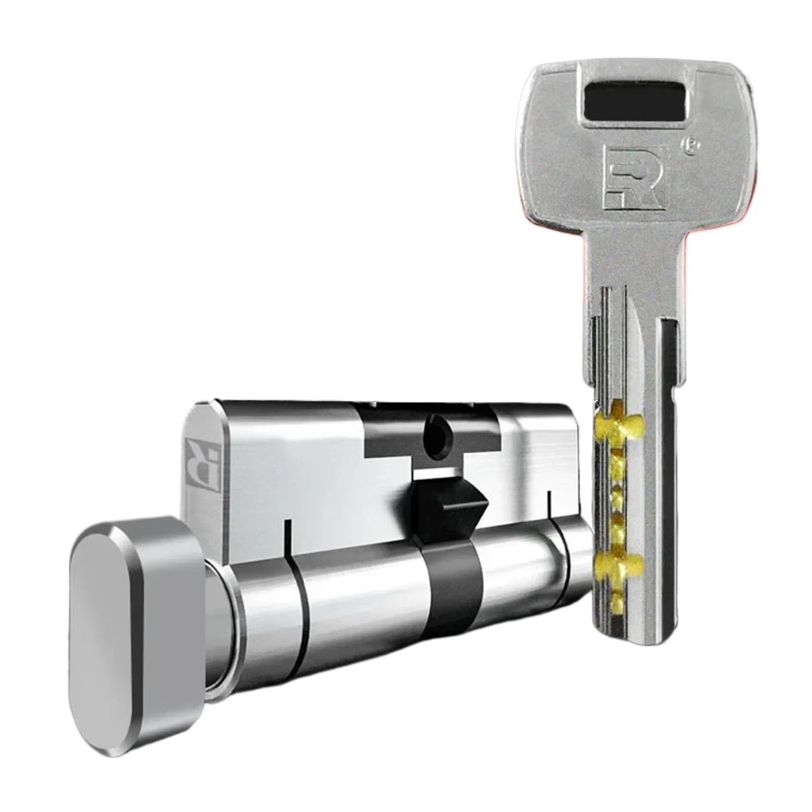 Standardowy cylinder europejski, cylinder zamka, zamek antykradzieżowy, drzwi wejściowe, zamek zewnętrzny, drzwi cylindryczne