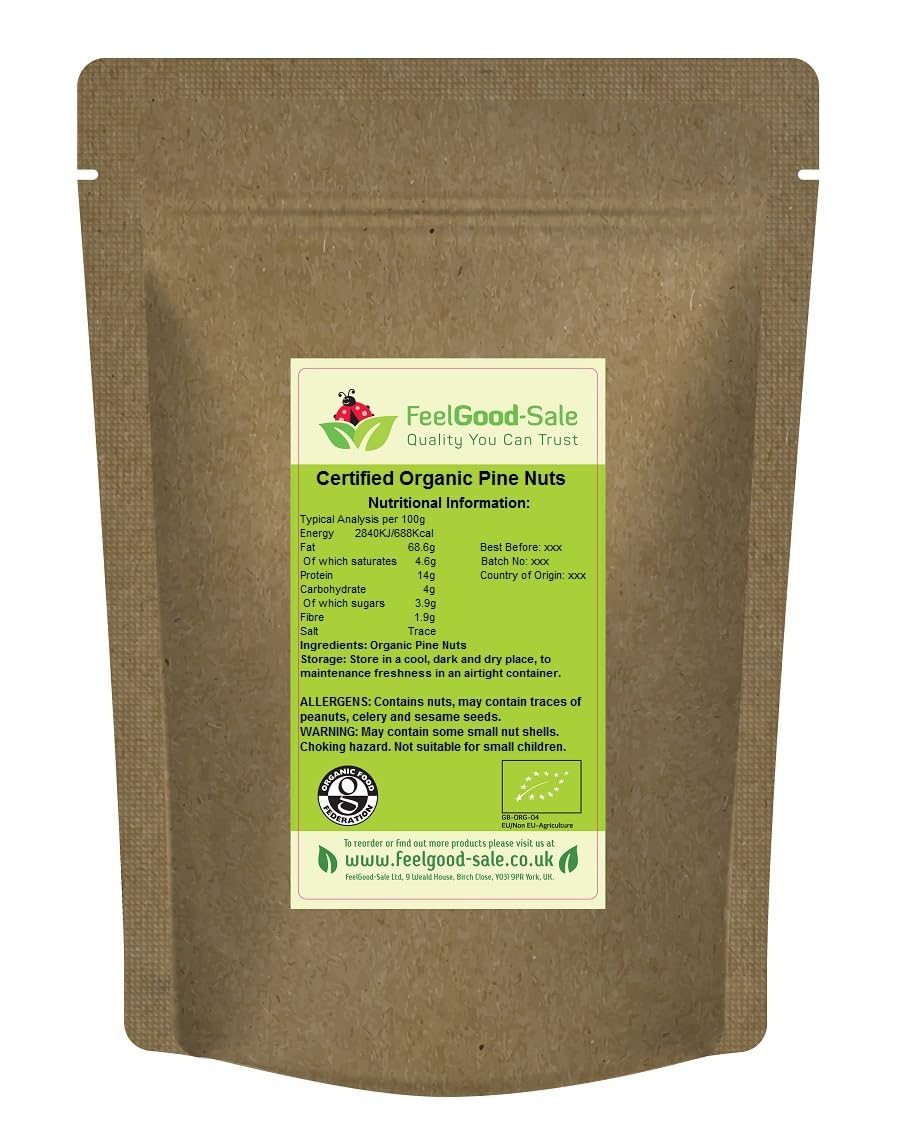 1kg Organic Certified Pine Nuts