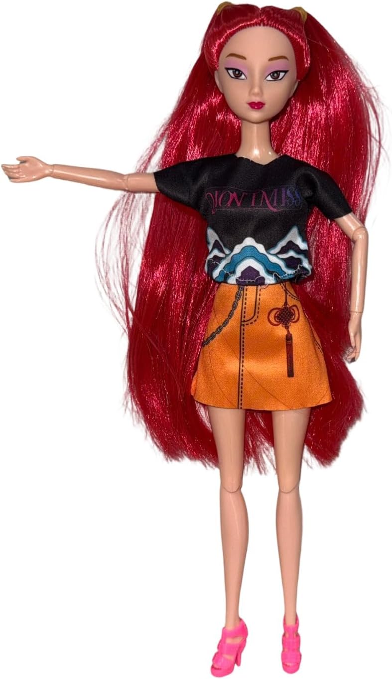 K-Pop Demons Dolls, K-Pop Hunters Toys Dolls for Girls Adults Huntr/X Anime Fans Halloween Birthday Gifts Party Favors (RD)