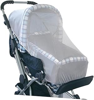 SECFOU Rede De Carrinho Para Carrinho De Bebê Rede Dobrável Rede De Bebê Cobertura Completa Rede De Criptografia Branca Cortina De Cama Universal