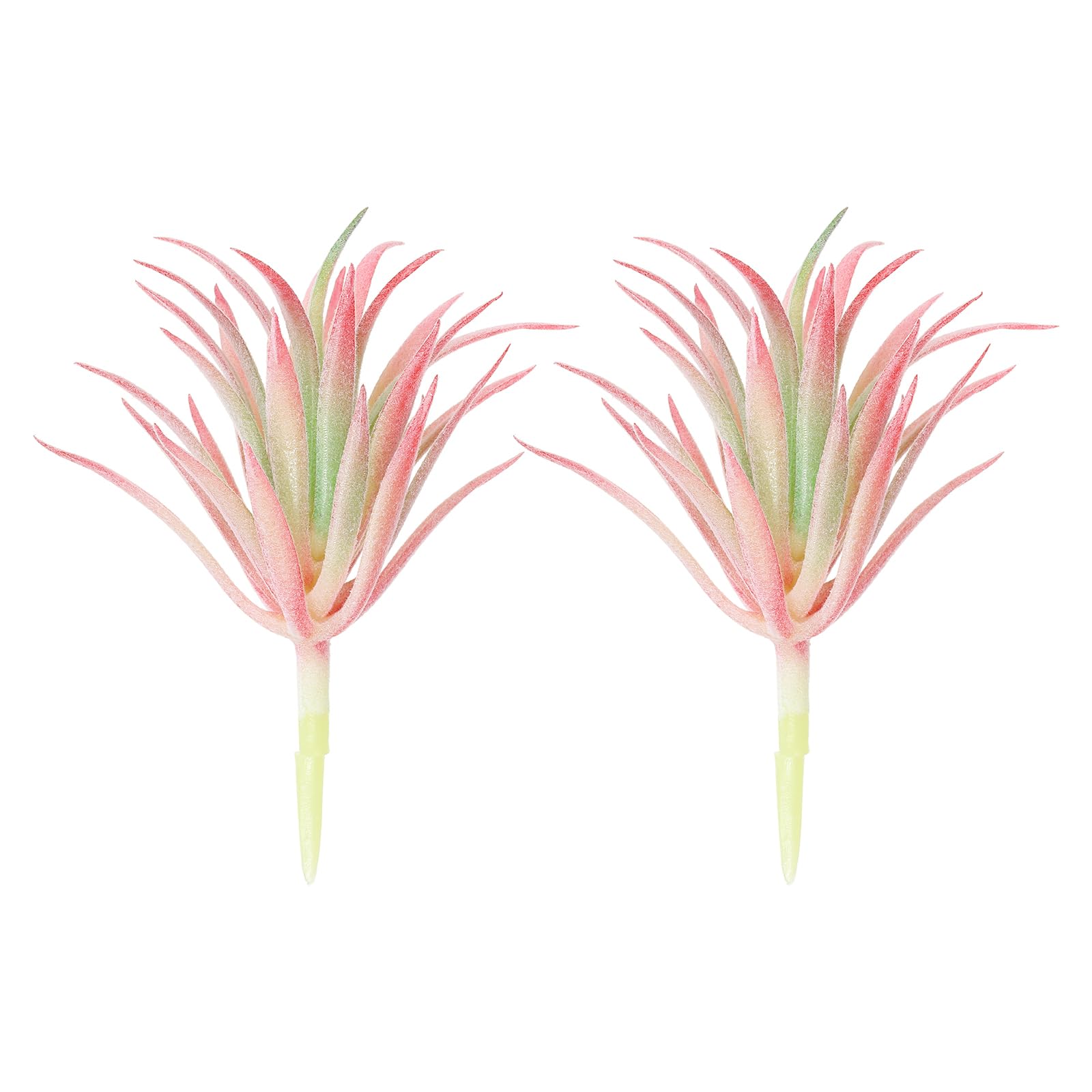 Succulentes artificielles PATIKIL lot de 2 petites plantes grasses roses sans pot