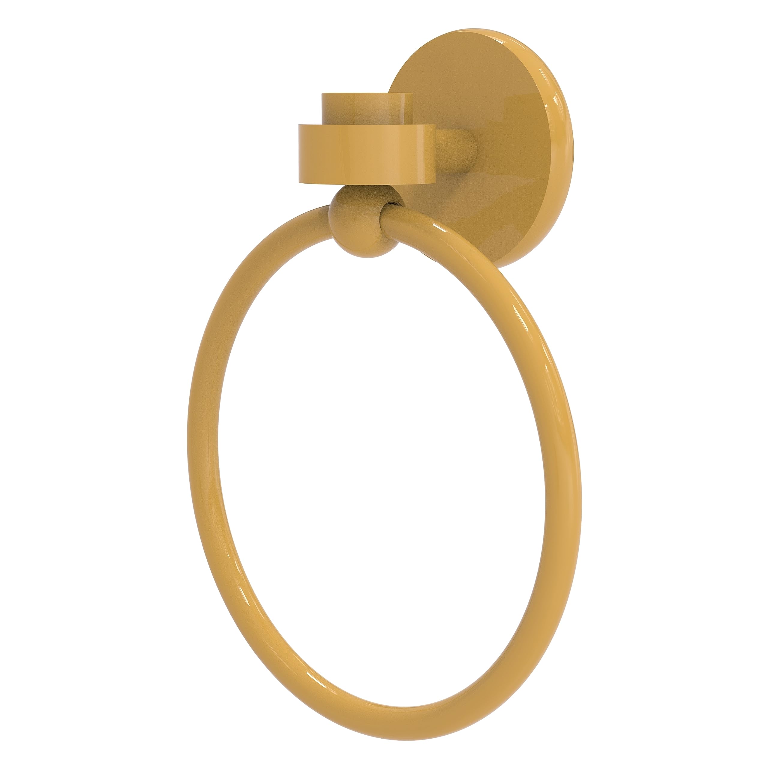 Allied Brass Satellite Orbit Towel Ring - Matte White, 6" Diameter, Solid Brass - View #5