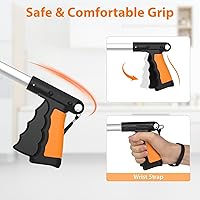 Vista 5 de Paquete de 2 herramientas de agarre extra largas de 43 pulgadas, herramienta de recogida plegable con mandíbula giratoria de 360° + imanes