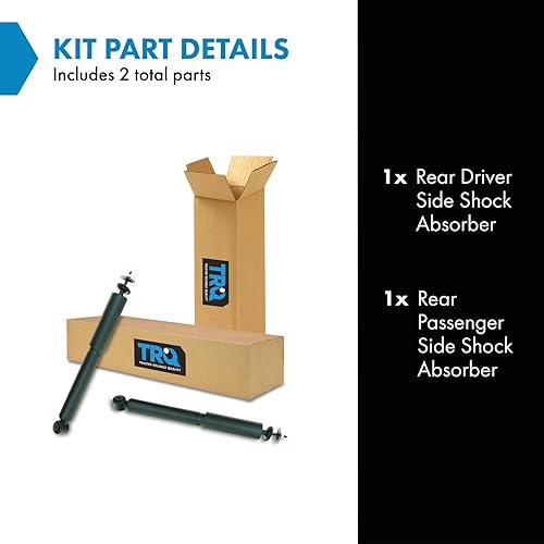 Miniatura 233 de TRQ Juego de amortiguadores traseros compatible con Chevrolet Aveo 2004-2011 Aveo5 2009 Pontiac G3 2007-2011