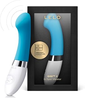 Gigi 2 G Spot Vibrator for Her, Personal Massager, Powerful G Spot Toy with 8 Vibration Patterns, Curved Silent Vibrator for Mind Blowing Fun, Adult Toy, Blue