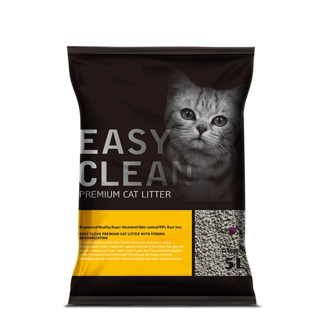 BARK N BITES Puppy Easy Clean Bentonite Cat Litter Fresh Scented for Cat (Lemon 10L)