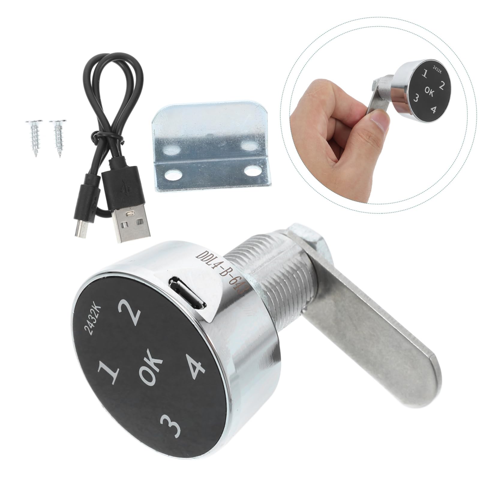 SHINEOFI 2 Stück Digitale Touchscreen Passwortsperre für Schränke und Briefkästen Robustes und Langlebiges Schranktürschloss mit Kindersicherem Design für Zuhause und Büro