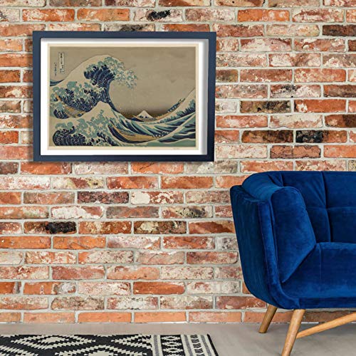Grande vague de Kanagawa de Hokusai pour sublimer la décoration murale d'un salon zen
