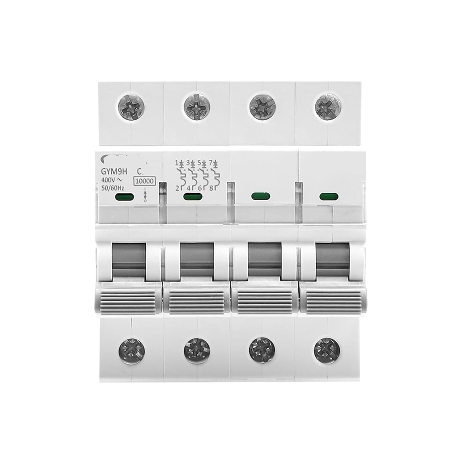 GYM9H 10KA 3P 4P 6A 10A 16A 20A 25A 32A 40A 50A 63A Circuit Breaker 230V 400V C Curve(3 Pole C Curve,40A)