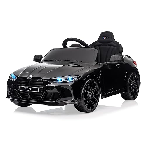 Coche Eléctrico para Niños de 3 a 8 Años, 12 V, con Licencia, Control Remoto de 2,4 GHz, Luces LED, Música