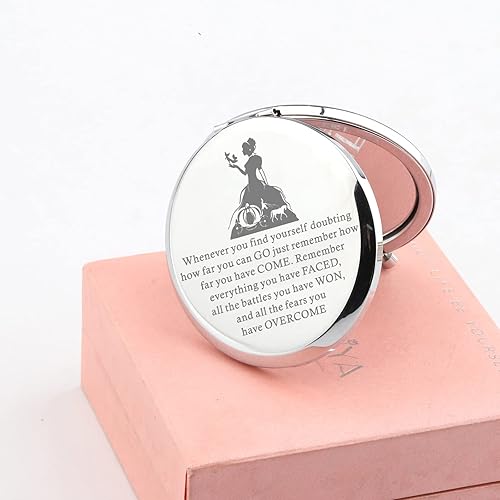 Miniatura 6 de Lywjyb Birdgot Espejo de maquillaje inspirado en la película, espejo de maquillaje compacto inspirador para ella