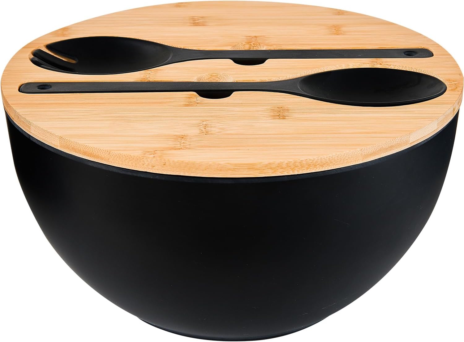 GEHE 12″ Salad Bowls, Bamboo Fiber Salad Bowl with Lid, 7.7Qt Extra Large Mixing Bowls with Servers for Kitchen, Salad Serving Bowl Set with Utensils for Salad, Pasta, Fruits, Vegetables and Dessert GEHE 12″ Salad Bowls, Bamboo Fiber Salad Bowl with Lid, 7.7Qt Extra Large Mixing Bowls with Servers for Kitchen, Salad Serving Bowl Set with Utensils for Salad, Pasta, Fruits, Vegetables and Dessert
