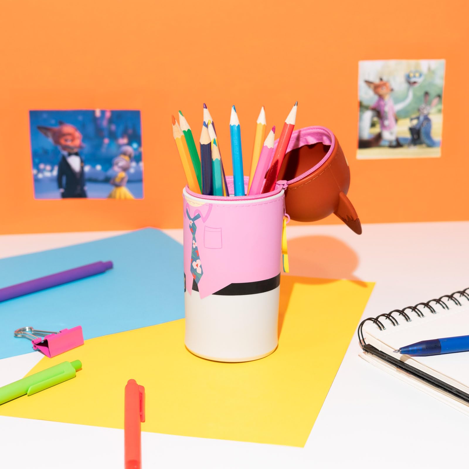 Grupo Erik School Pencil Case - Zootopia Nick Wilde Disney Gifts | Expandable Pencil Cases, Back to School Supplies, Office Stationery Supplies | Disney Stationery Gifts - Image 4