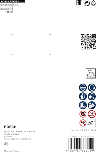 Bosch 1x EXPERT MultiMaterial Diamond Cutting Disc (for Concrete, Reinforced concrete, Ø 125 mm, Professional Accessory Small Angle Grinder) - 4