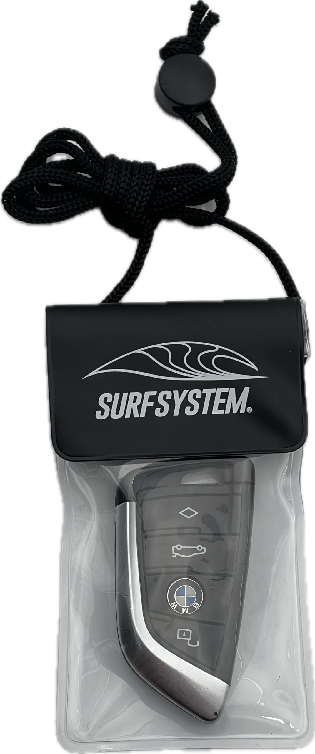Generic - Custodia impermeabile IPX8 compatta per nuoto, surf e sport acquatici, Trasparente, Custodia per chiave