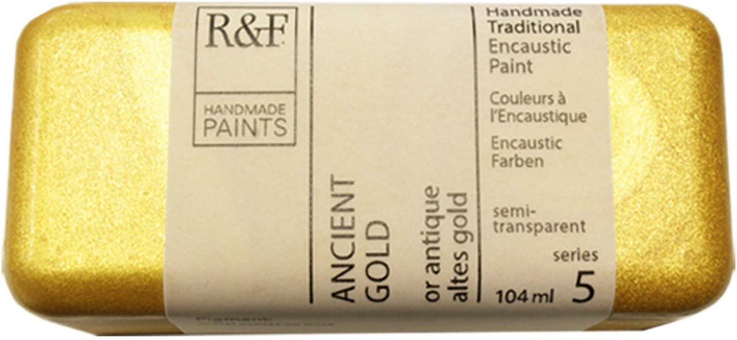 R&F Artist Encaustic Paint, Ancient Gold, 104 ml
