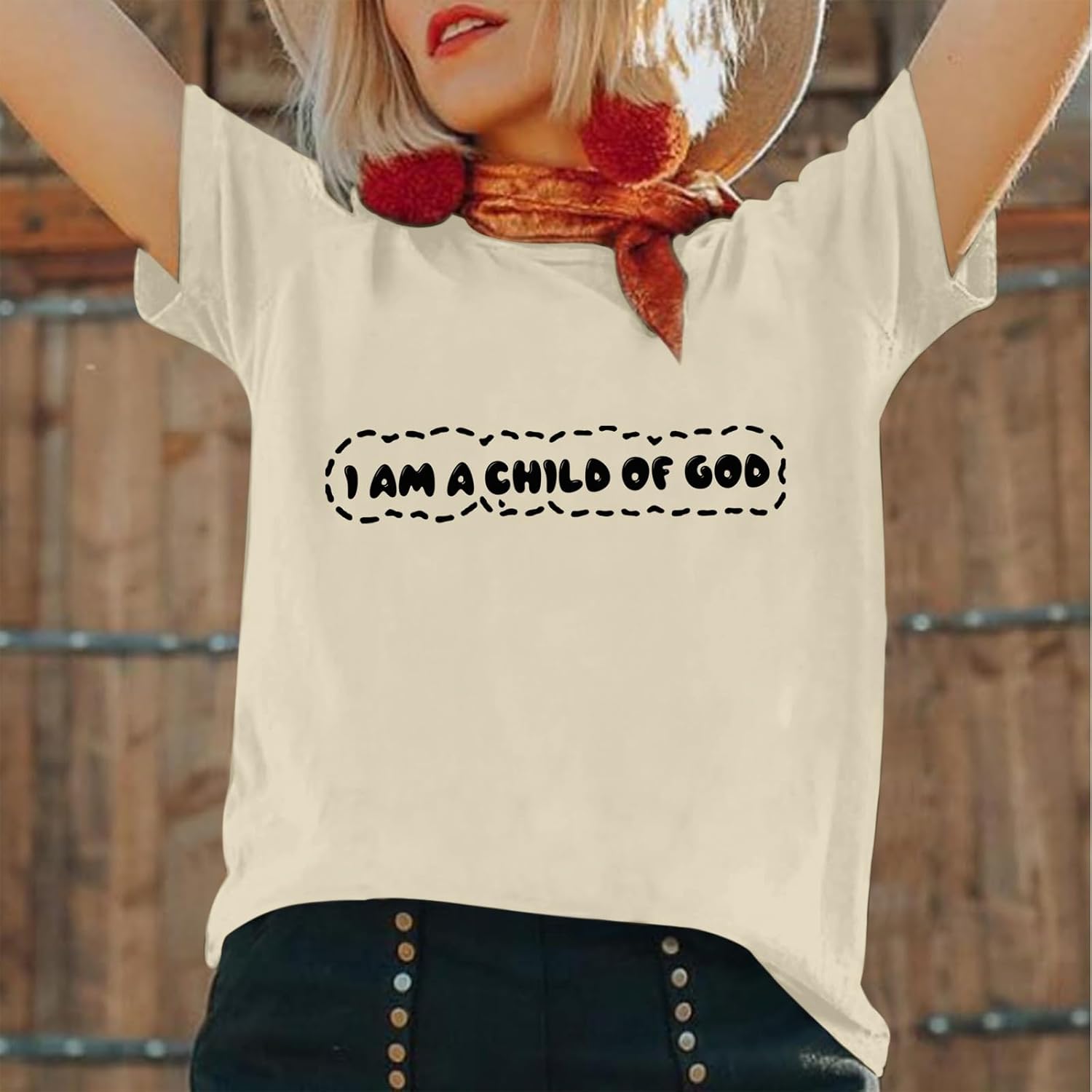 God Christian Shirts for Women Teen Girls Faith Jesus Religious Bible Verse Graphic Tees Tops - Image 2