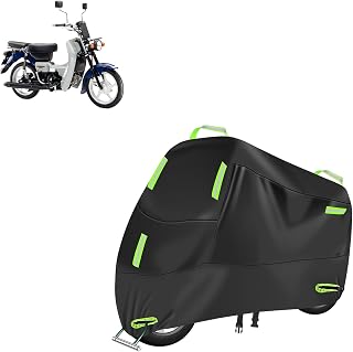 バイクカバー に適用 スズキ バーディー90 (Birdie) 専用 防塵 防雨 高耐久 厚手ナイロンオックスフォード生地 伸縮ゴム裾