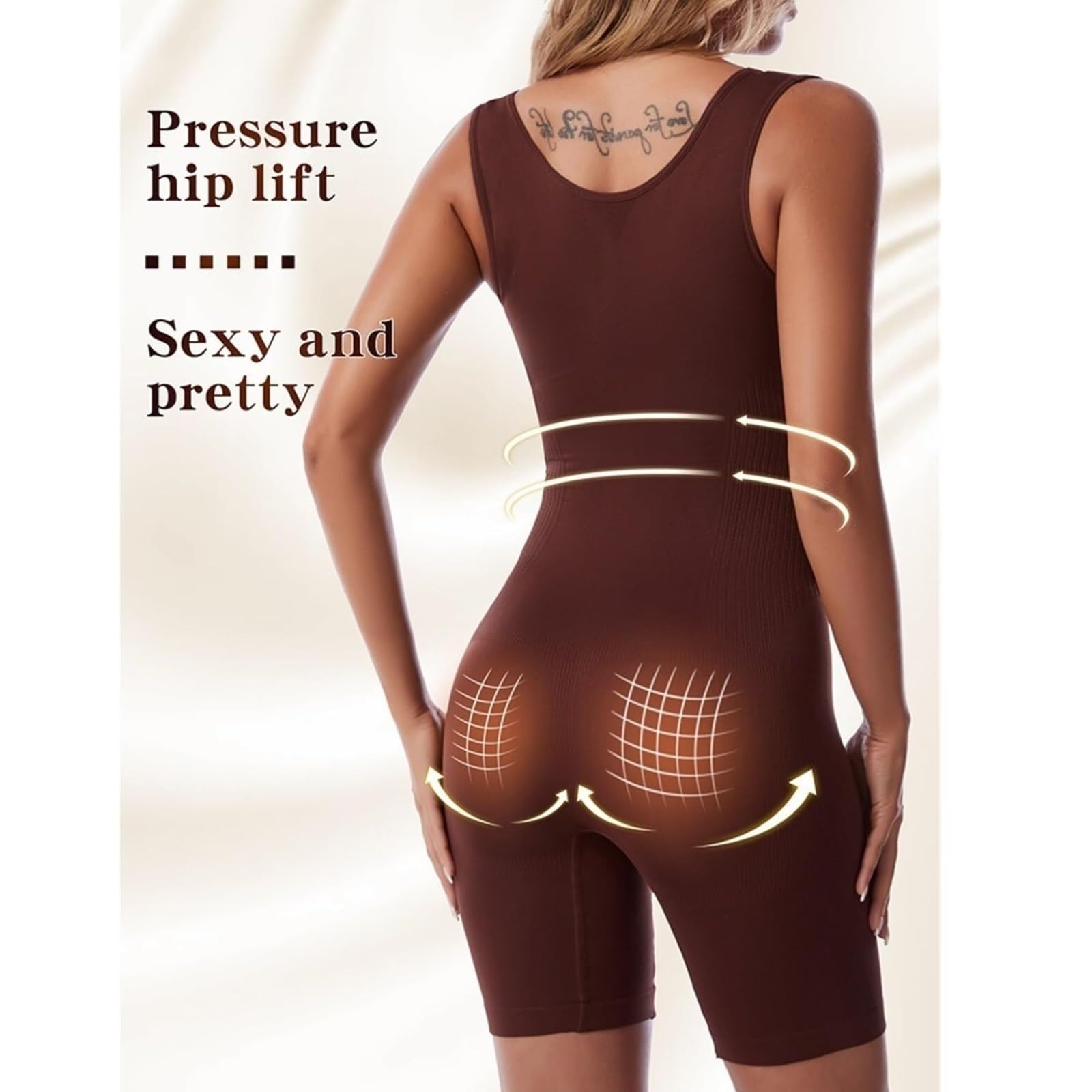 2 Pezzi Busto Aperto Shapewear Controllo della Pancia Body Senza Cuciture for Le Donne Butt Lifting Body Shaper Fajas Colombianas