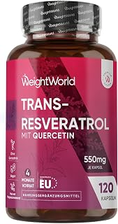 WeightWorld Trans - Resveratrol mit Quercetin - Täglich 550 mg pro Kapsel