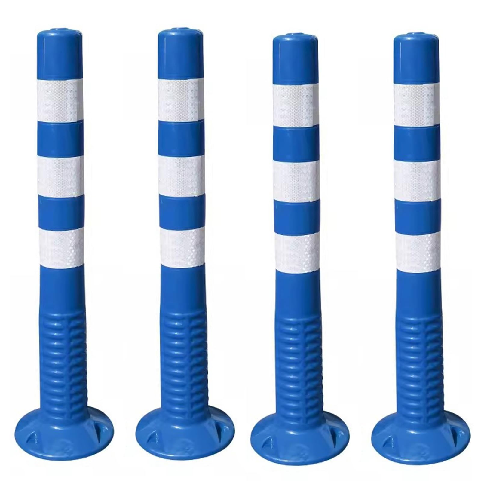 ANKROYU Reflective Safety Cone – Adjustable Traffic Cone With Reflective Collar, Portable Soft PE Road Delineator For Parking & Road