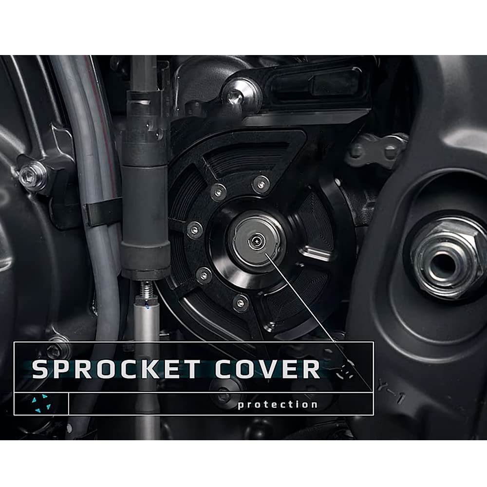 Amazon | 新しいオートバイアクセサリーフロントスプロケットガード