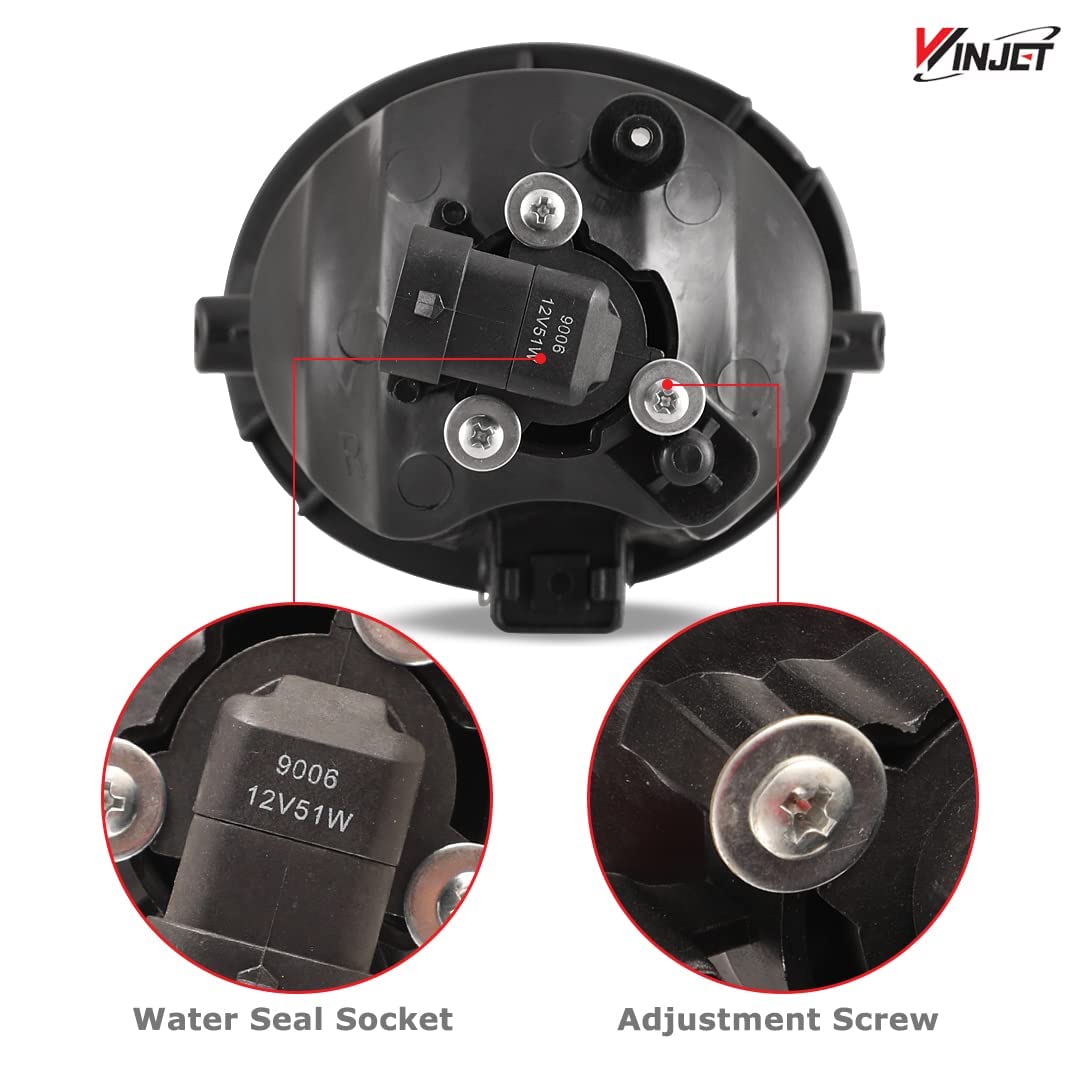 Winjet Compatible with Toyota [2000 2001 2002 2003 2004 2005 2006 Tundra] [2001-2007 Sequioa] Driving Fog Lights + Switch + Wiring Kit