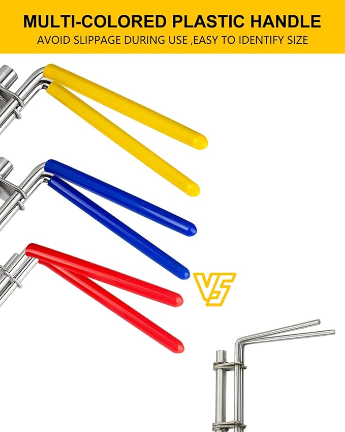 Hydraulic Seal Installation Tools, Hydraulic Cylinder Piston Repair Seal Kit, U-Cup Rod Seal Installation Tool Kits Upgraded Seal Twistor Install Tool Set (3 PCS)