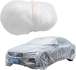 PE Voiture complète libre - Boucliers de protection pour voitures jetables - Imperméable à la poussière anti-éraflure, adapté pour les VUS berlines Hatchback (4 Tailles) Laoxi