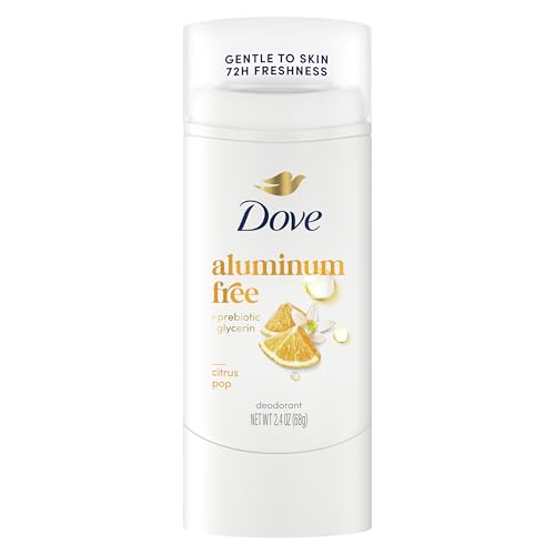 Dove Deodorant Stick Citrus Pop for 72 Hour Odor Protection Aluminum Free 2.4 oz