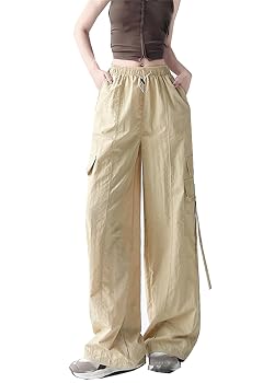 SANGTREE Womens Quick Dry Parachute Cargo Pants