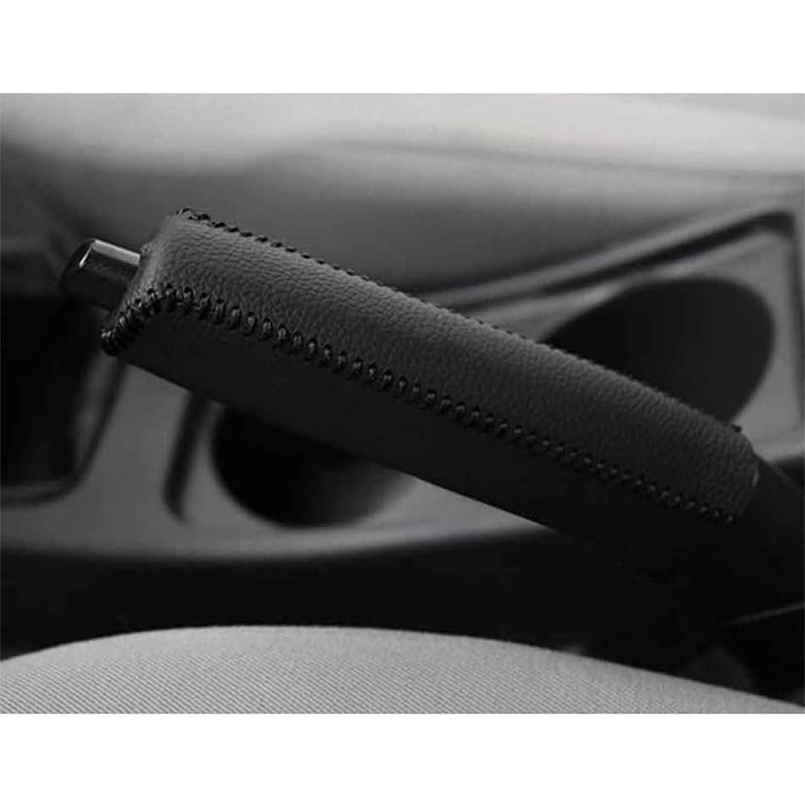 CBSRGGVYH Leather Handbrake Cover for BYD Atto 2 DM-i EV 2025 2026 2027, Stitched Parking Brake Sleeve, Anti-Slip Grip Protector, Interior Decoration Accessory,A