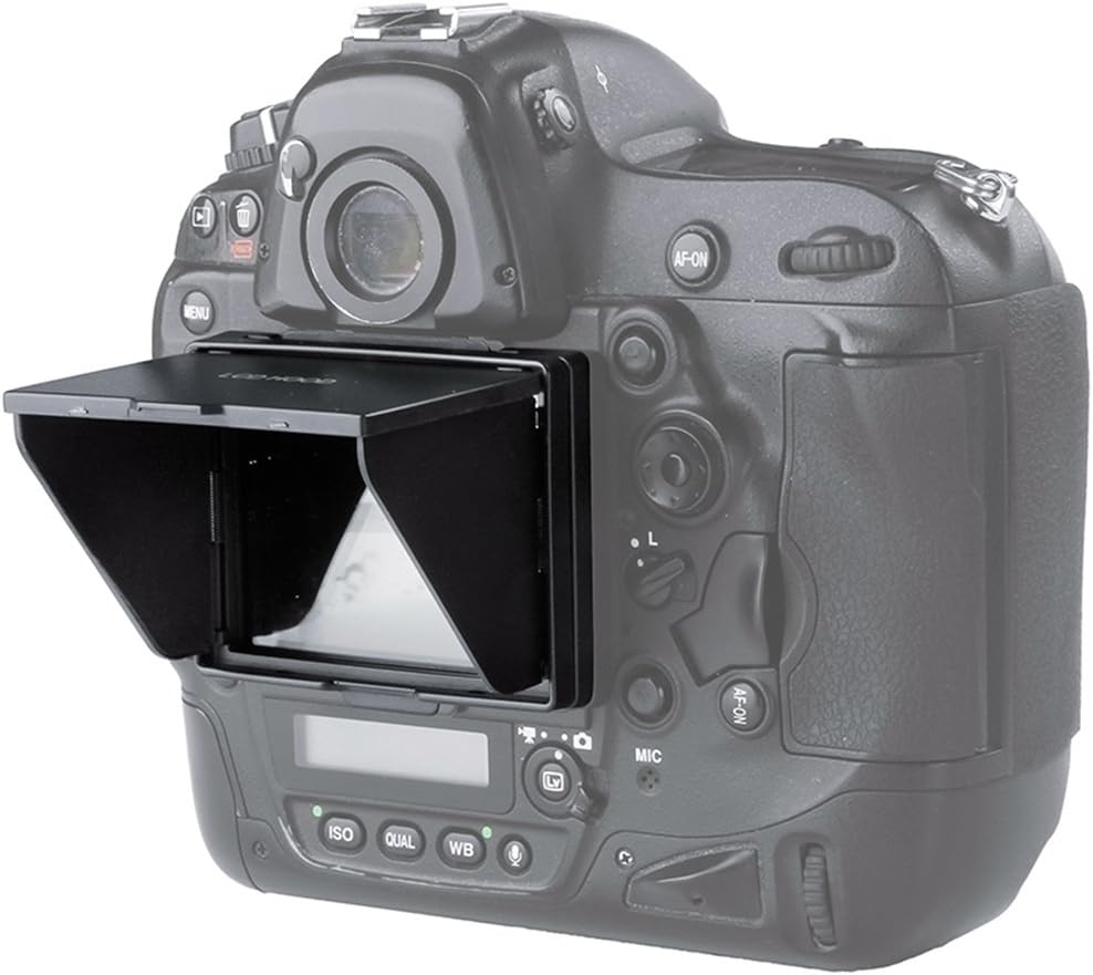 Camera LCD Sun Shade Sun Hood Camera LCD Viewfinder Professional Optical Sunshade with Screen Protector for Nikon D4 D4S