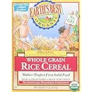earth's best organic rice cereal