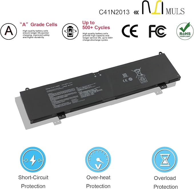 Batería MULS C41N2013 90Wh 15.4V para Laptop ASUS miniatura 4