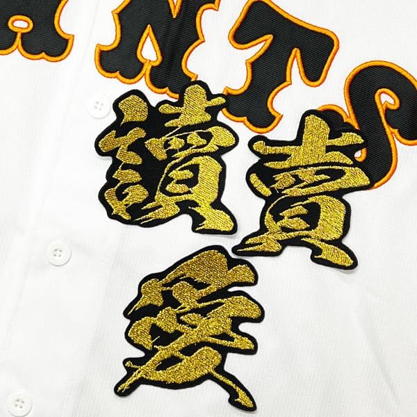 ジャイアンツ 巨人 讀賣愛 毛筆 刺繍 ワッペン 応援 ユニフォーム