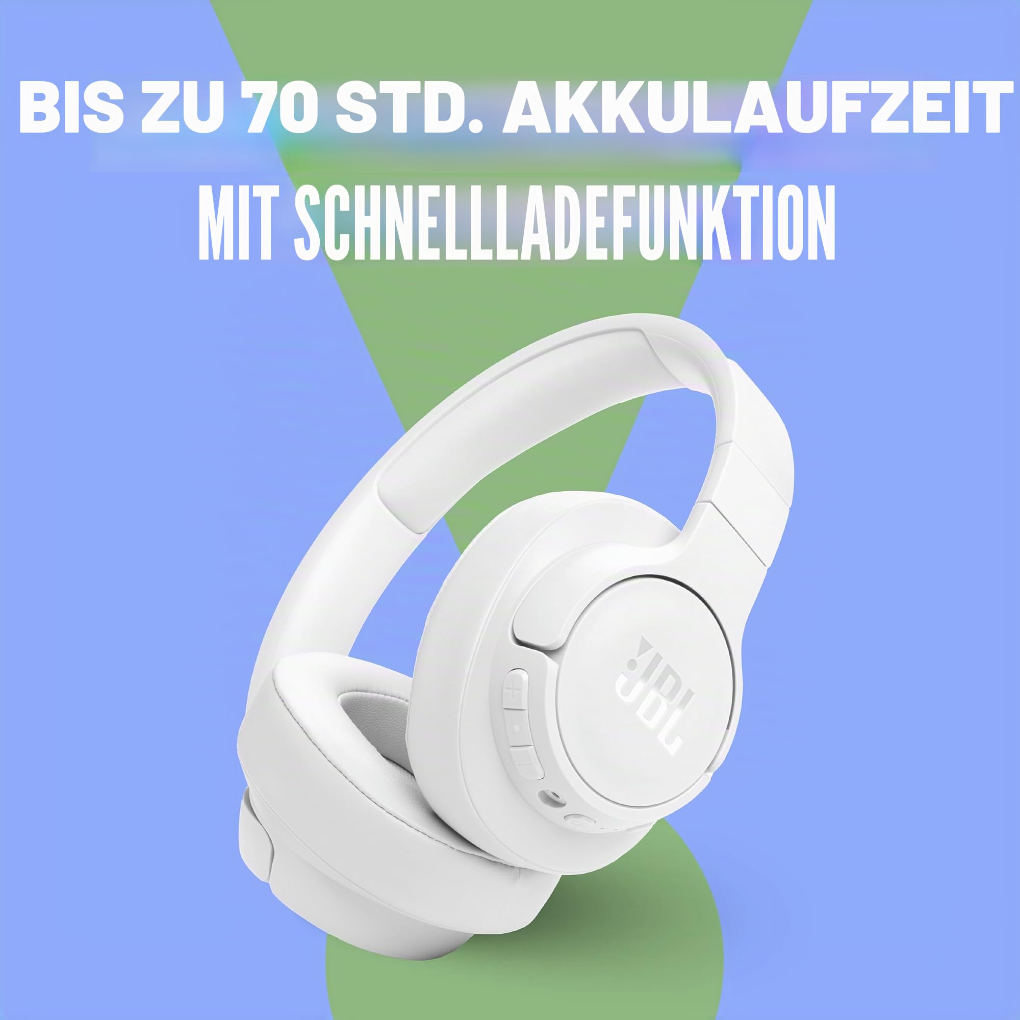 JBL Tune 770NC Wireless Over-Ear-Kopfhörer mit adaptiver Geräuschunterdrückung und Smart Ambient, Bluetooth 5.3, Akkulaufzeit bis zu 70 Stunden mit Schnellladung, leichtes Design, komfortabel und